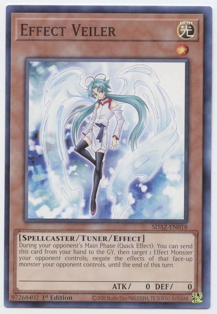 遊戯王 - ARS8 ポルトガル語版 エフェクトヴェーラー スターライトレア 1ED ETCO-PT100 Amazon.com: Yu-Gi-Oh! Effect Veiler - SDAZ-EN018 - Common
